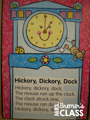 Activities for Teaching Time to the Hour in Kindergarten