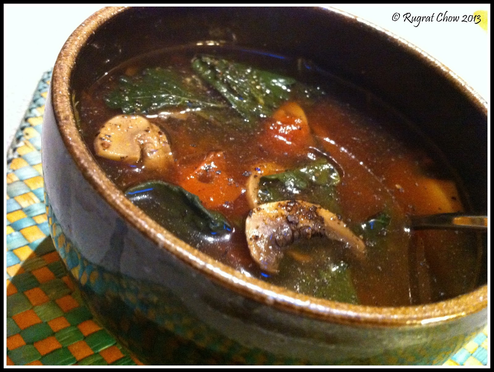 A Whole Food Life Tomato & Kale Miso Soup