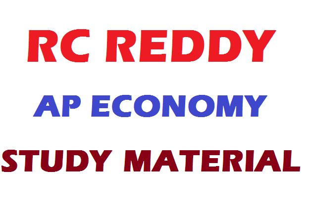 RC REDDY AP ECONOMY STUDY MATERIAL PDF