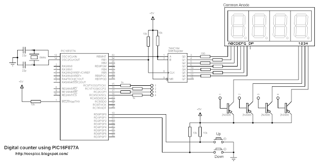 7 segment display shift register 74hc595 pic16f877a ccs pic c 7 segment display shift register 74hc595 pic16f877a ccs pic c