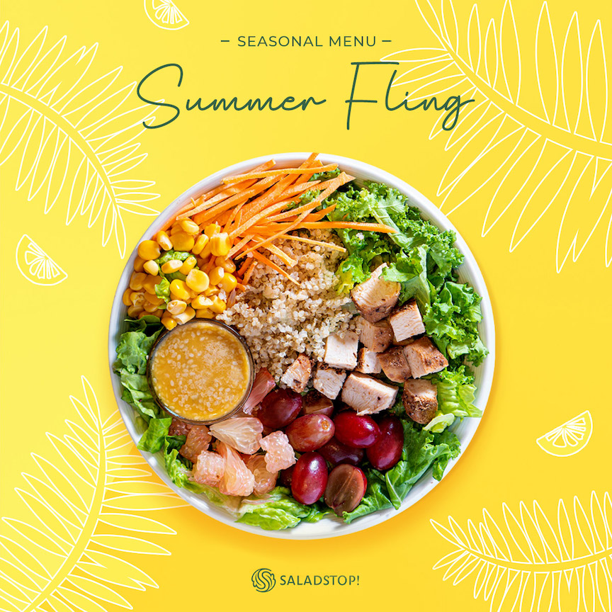 Lemon GreenTea Refresh your summer days with the Summer Fling Salad