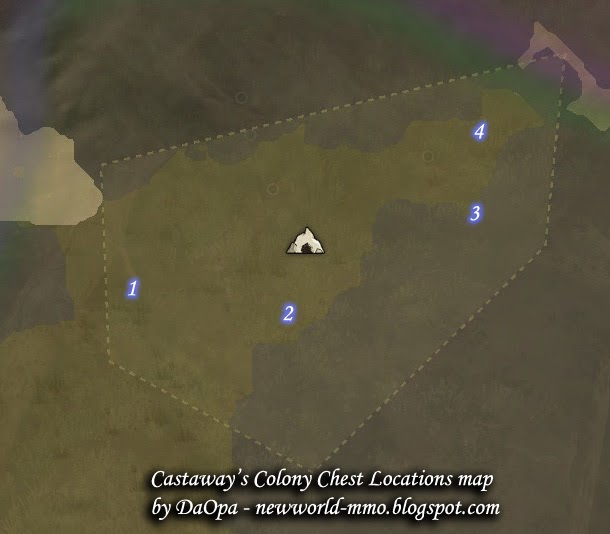New World Castaway's Colony chest locations