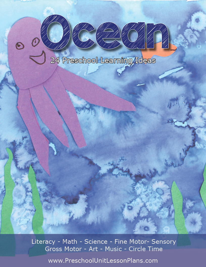 Counting Bubbles Preschool Fish Theme Fingerprint Activity | School