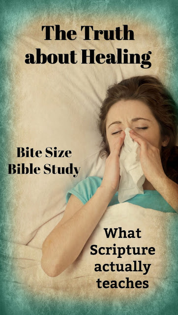 This short Bible study shares a number of Scriptures that address healing, proving that God does not promise physical healing to everyone here on earth. #Healing #BibleStudy #Bible