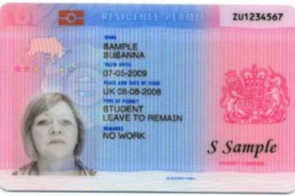 travel document residence permit