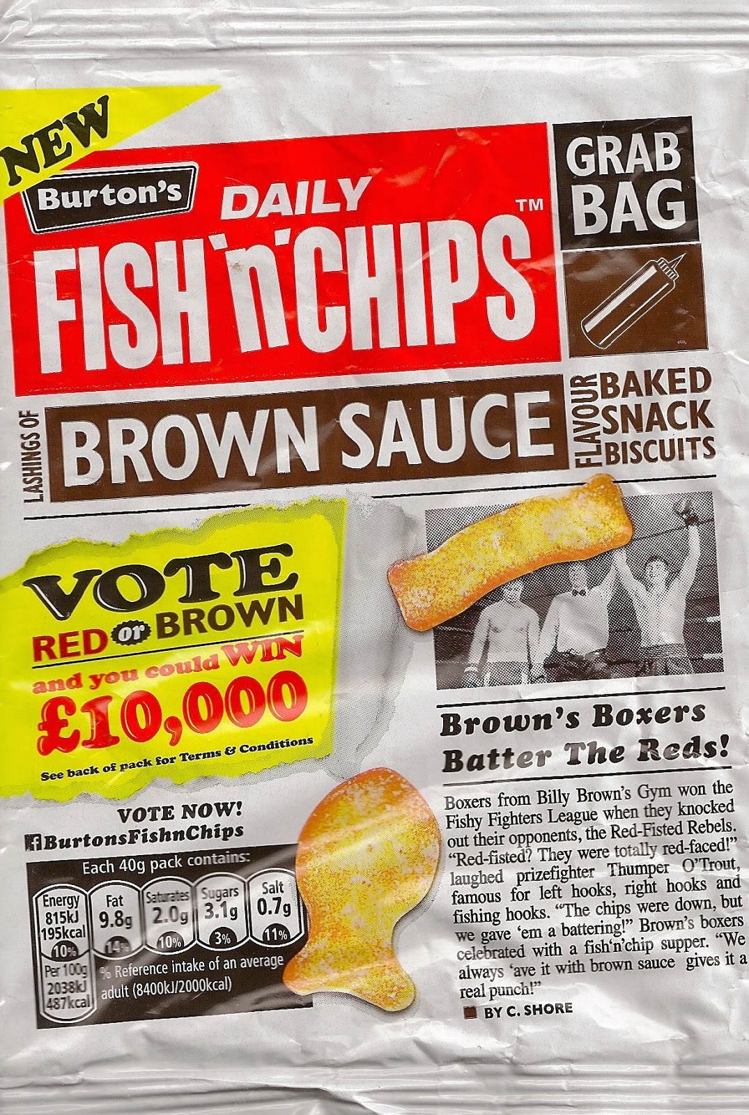 Cheeseburger Crisps & Other Stories Burton's Daily Fish'n'Chips Brown