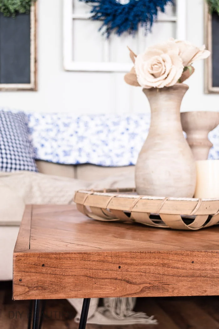 DIY Herringbone Coffee Table DIY Beautify Creating Beauty at Home