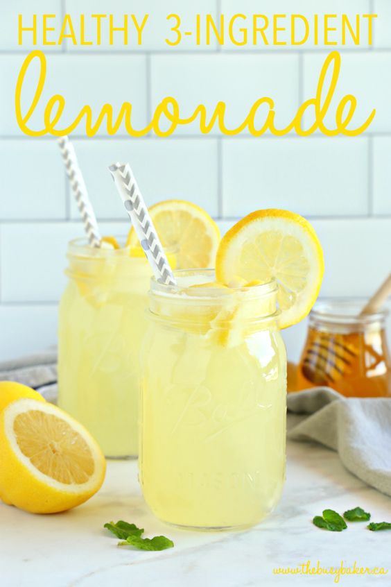 HEALTHY 3INGREDIENT LEMONADE Easy Food Recipes