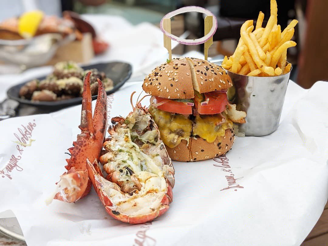 Burger & Lobster at Jewel Changi Airport Original Combo, delicious