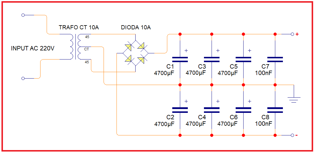 Skema Rangkaian Power Amplifier OCL 500 Watt Mono dan Stereo - Foxify