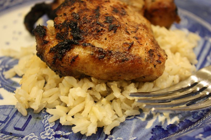 pass the peas, please chipotle cumin chicken thighs