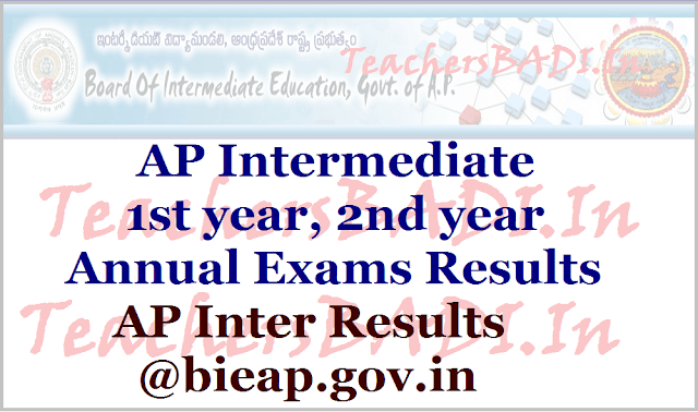 AP Inter results, AP Inter 1st year results, ap inter 2nd year results AP Inter results, AP Inter 1st year results, ap inter 2nd year results