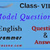 Model Question -9 | English | Class 8  | Question & Answer | Grammar 