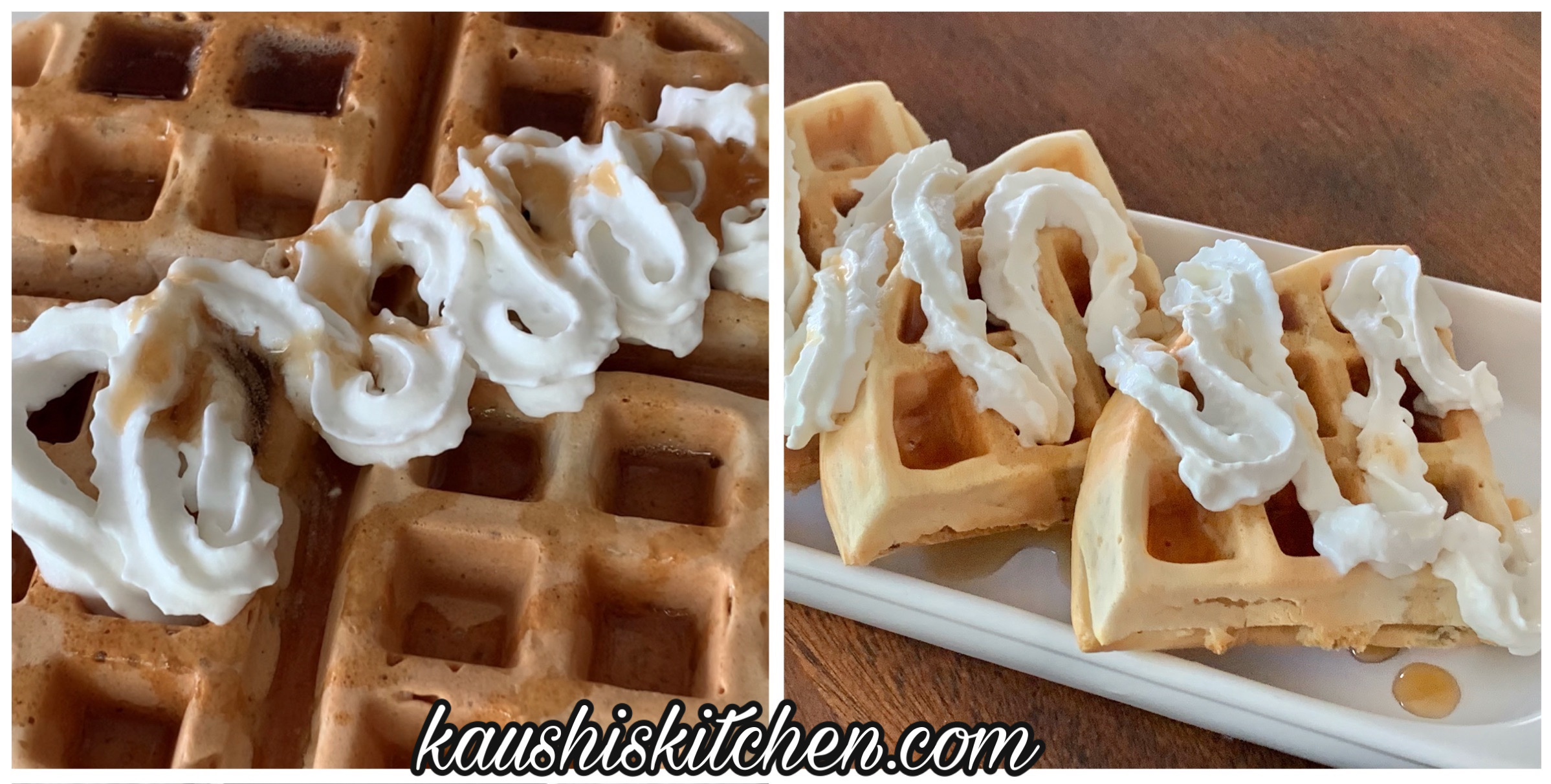 Eggless Waffle Waffle Recipe How to make Eggless Waffle