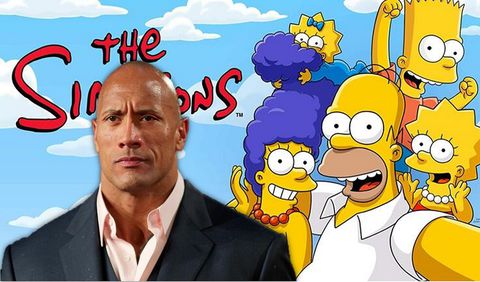 Los Simpson quieren a "La Roca" como estrella invitada