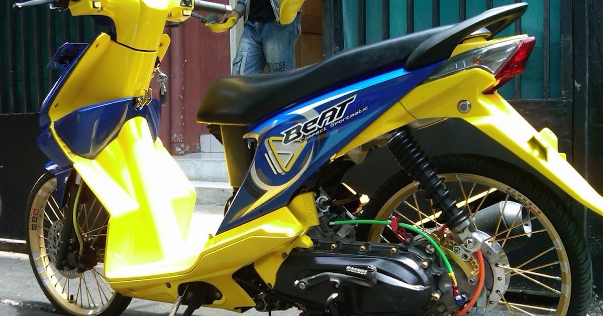 Modifikasi Beat Injection Putih - Dikatain h