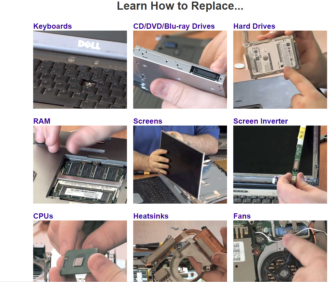 Laptop Repair & Service Instructional Videos Available For Download