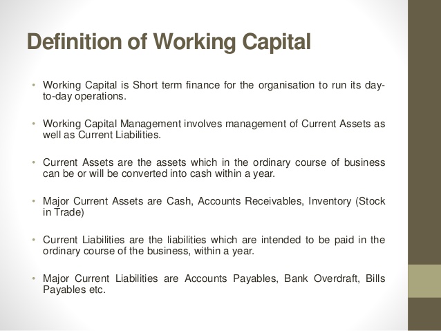 Working Capital Loan ~ Banking System & Bank Management