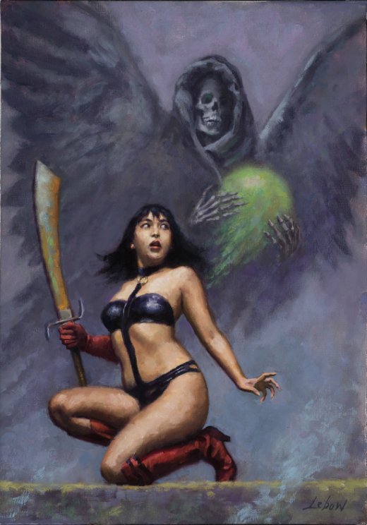 As surreais e fantásticas pinturas vintage com um toque de terror e heavy metal de Dave Lebow Dave Lebow deviantart arte pinturas vintage surreais fantasia heavy metal terror ficção lovecraft