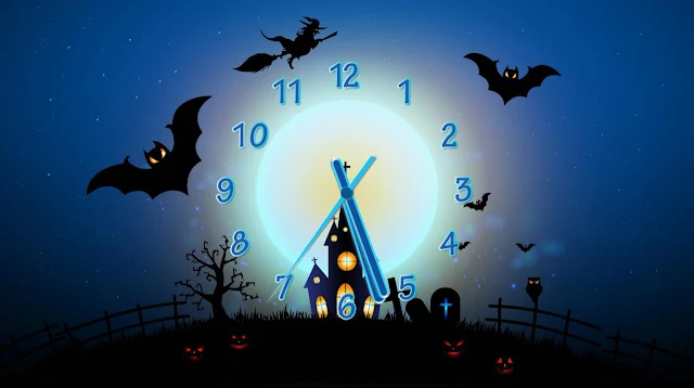 Happy Halloween Clock Screensaver