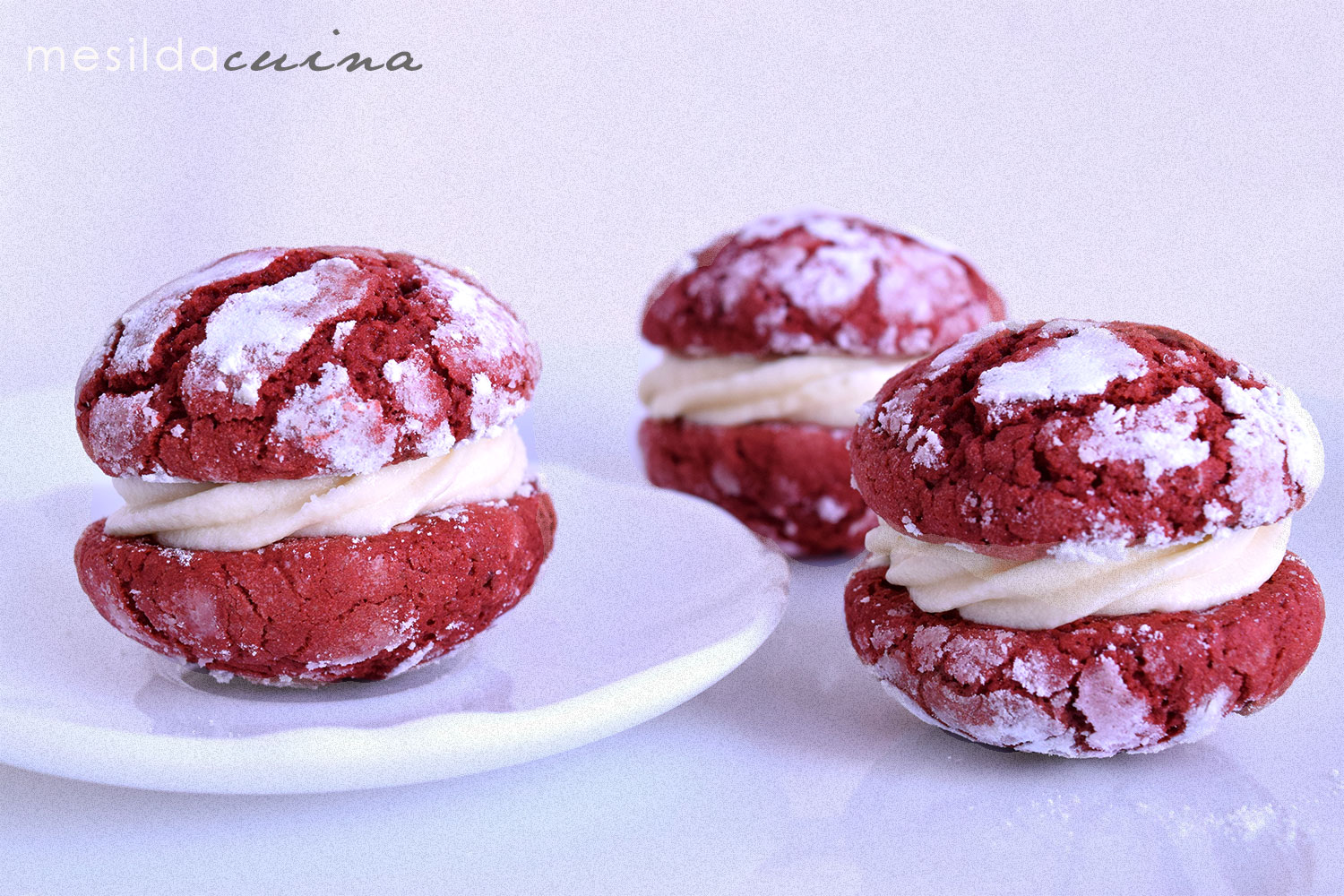 GALLETAS RED VELVET CON CREMA DE QUESO La cocina de Mesilda