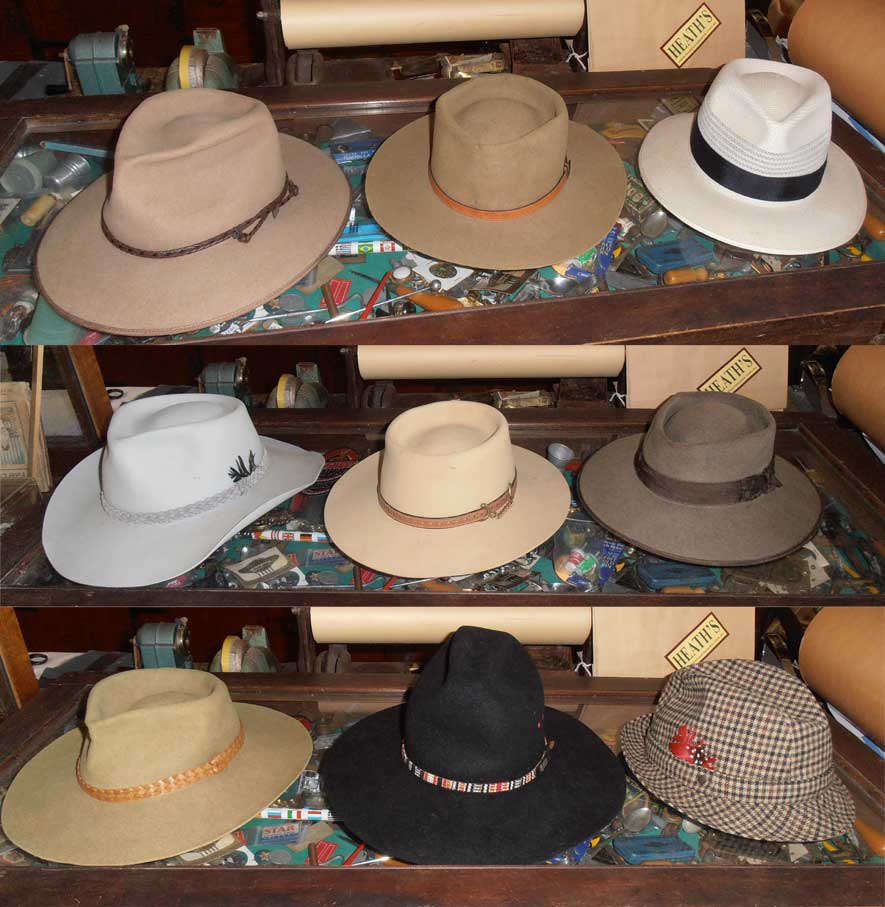 Heaths Old Wares, Collectables, Industrial Antiques Akubra, the iconic