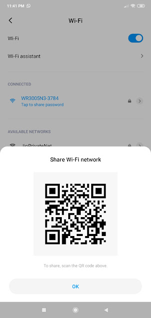 share WiFi network