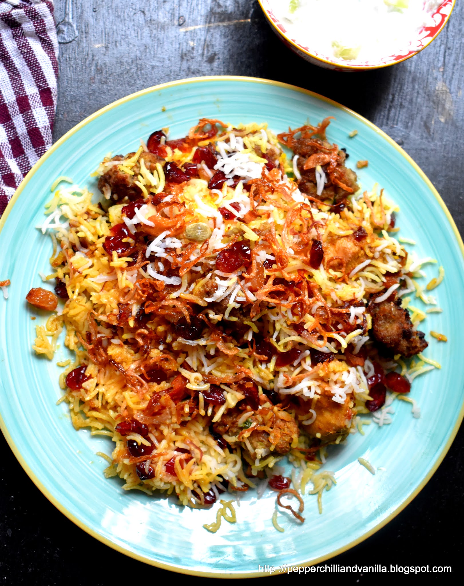 Berry Pulao Chicken Berry Pulao Pepper Chilli And Vanilla