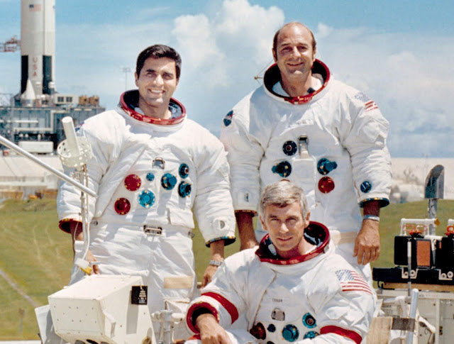 Apollo 17 Astronotları Schmitt, Evans, Cernan