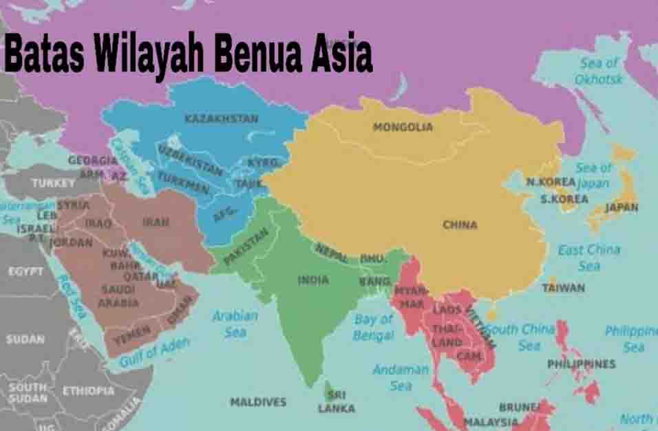 Peta Negara Benua Asia Aneka Info Karakteristik Benua Asia Images