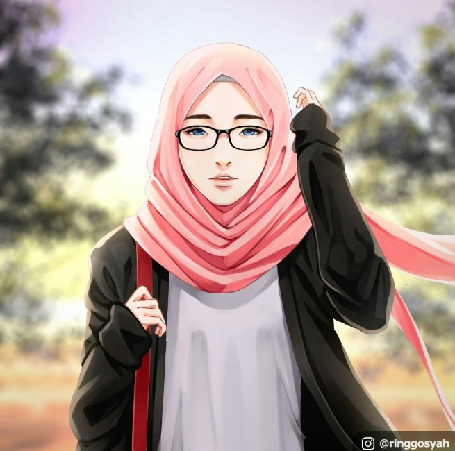 Gambar kartun muslimah dewasa terbaru