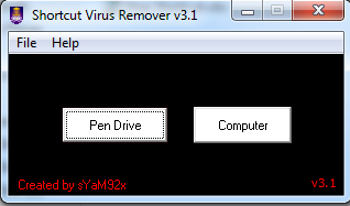 Shortcut Virus Remover v3.1