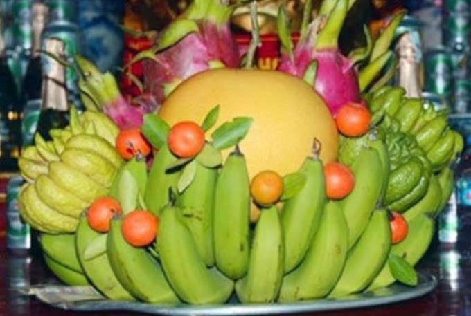 The Plate of Five Fruits in Vietnamese New Year