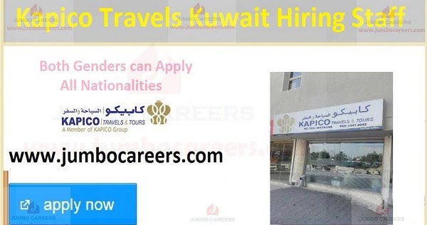 travel agency jobs in kuwait for freshers