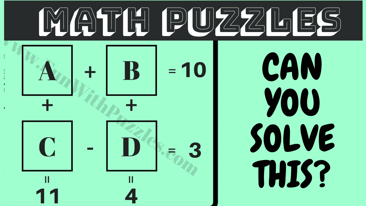 Maths Code-breaking Puzzle Questions with Answers