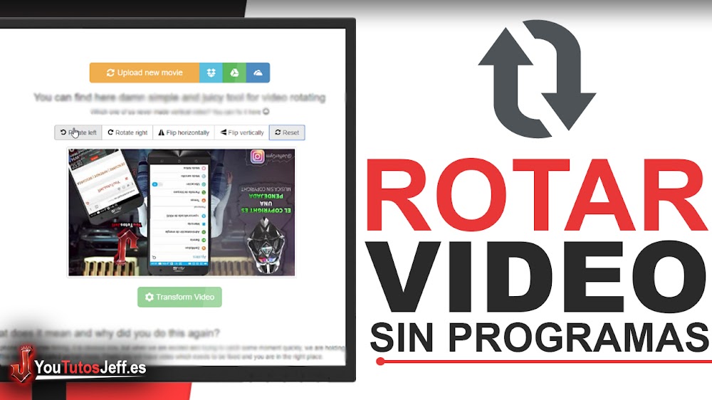 Como Rotar un Vídeo SIN PROGRAMAS - Fácil y Rápido