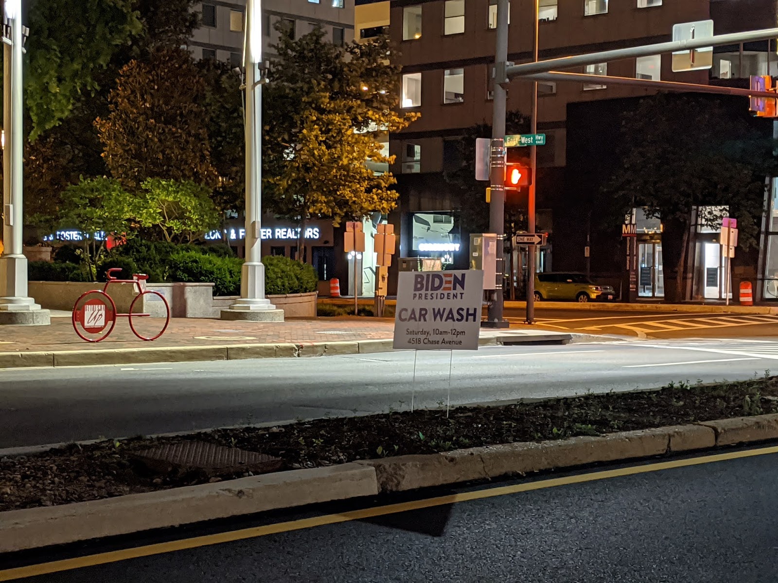 Robert Dyer Bethesda Row Joe Biden car wash today in Bethesda