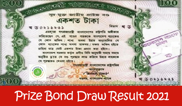 Prize Bond Draw Result 2021