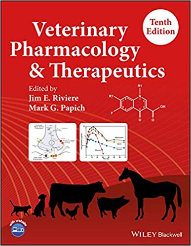 Veterinary Pharmacology and Therapeutics 10th Ed  - WWW.VETBOOKSTORE.COM