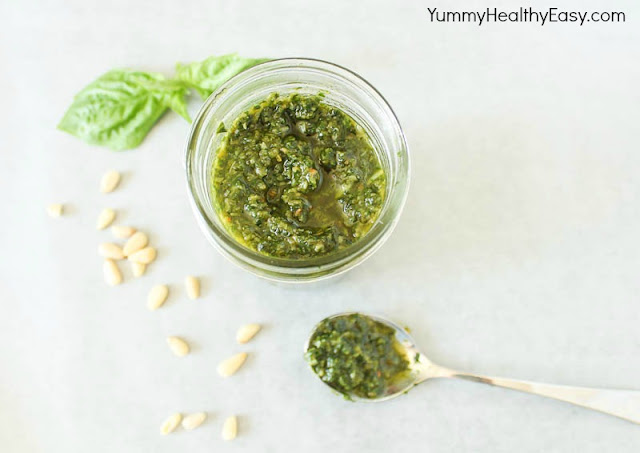 Delicious homemade pesto!