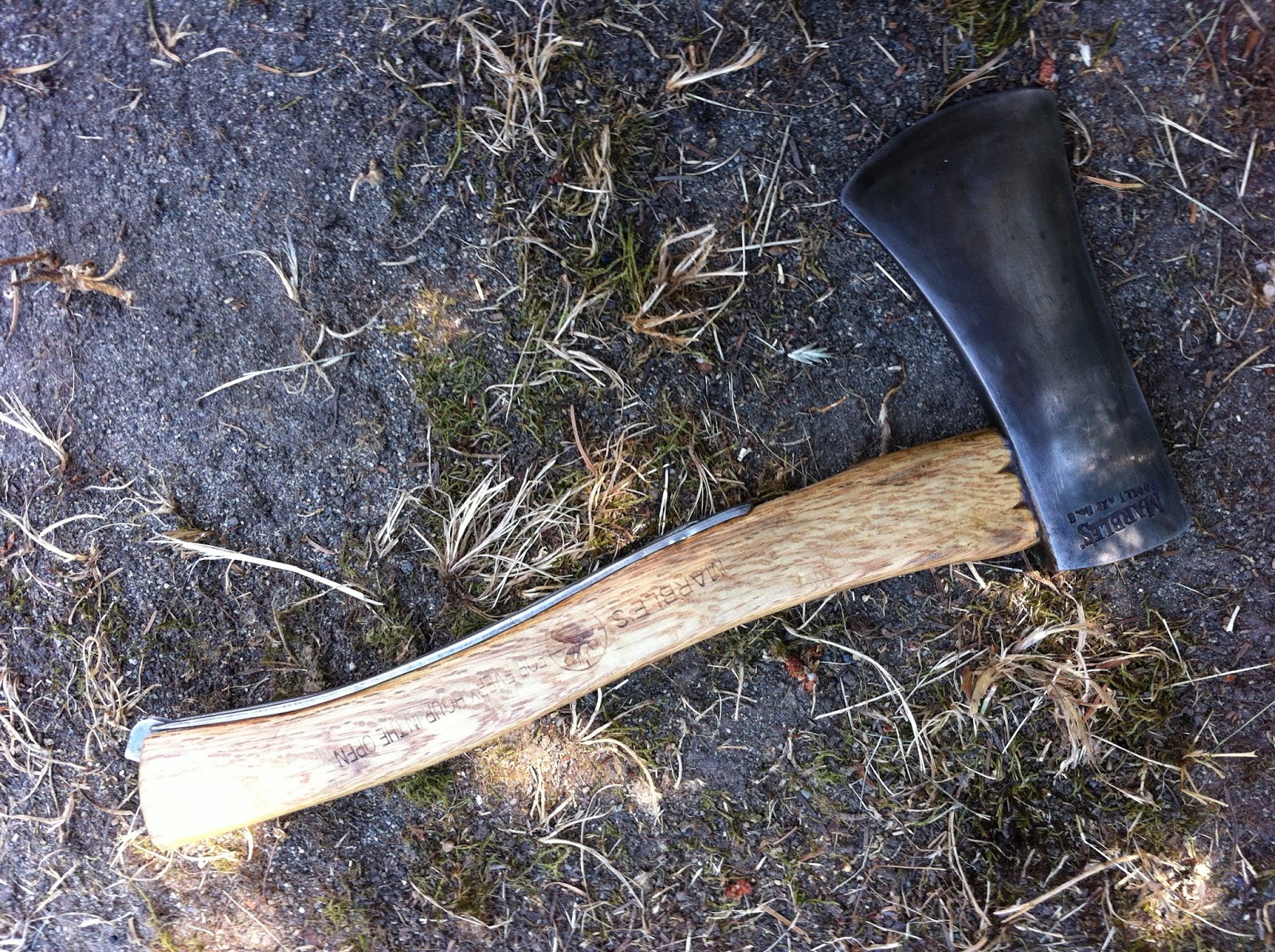 Four Bees Marbles No. 5 Pocket Axe ReFinished and Blued. Number 5