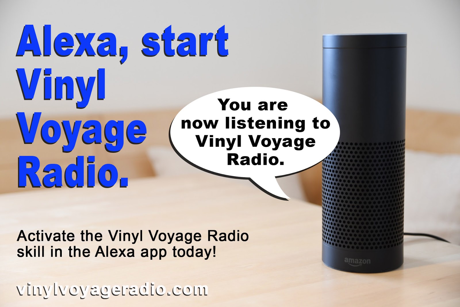 Vinyl Voyage Radio is on Alexa!