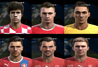 Faces: Lovre kalinic, Jan Kovarik, Haris Seferovic, Frei Fabian, Ante Coric, Adam Lang, Pes 2013
