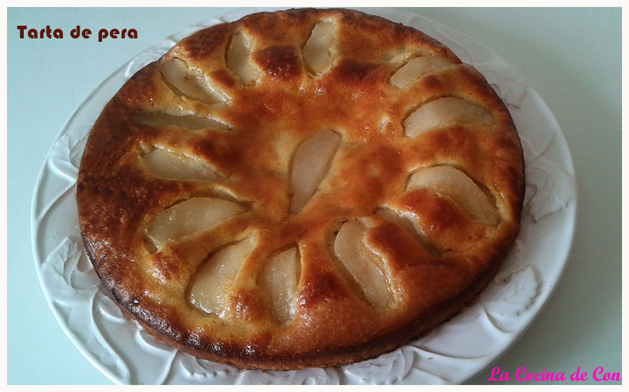 tarta de peras