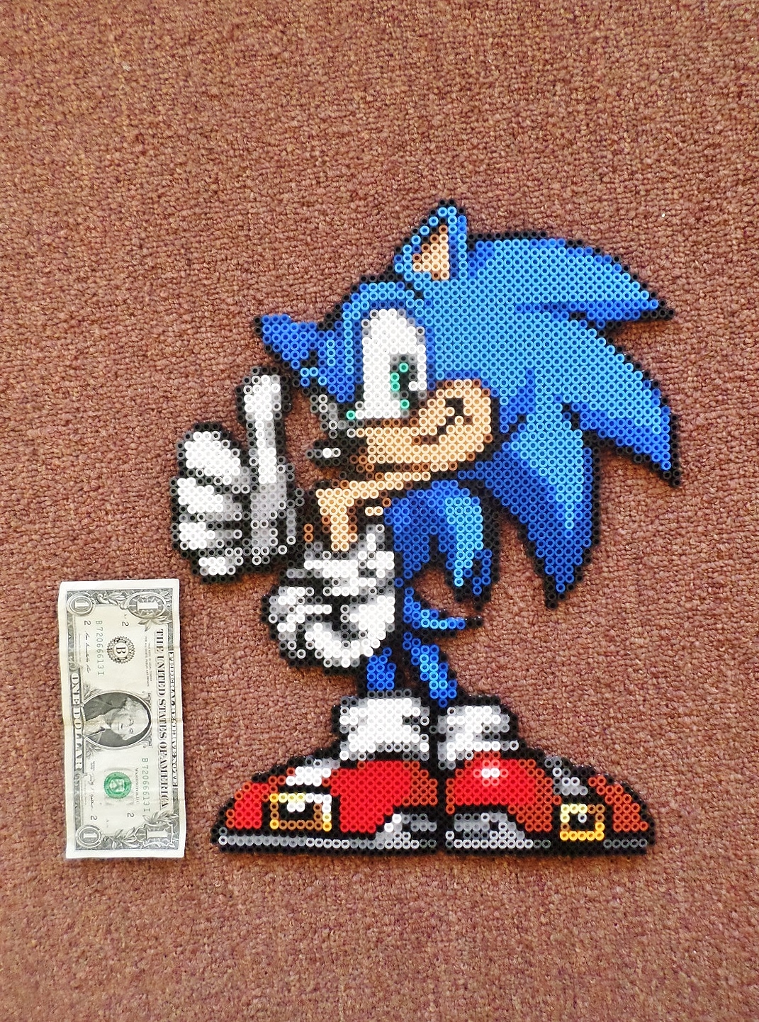 Sonic Perler Pattern