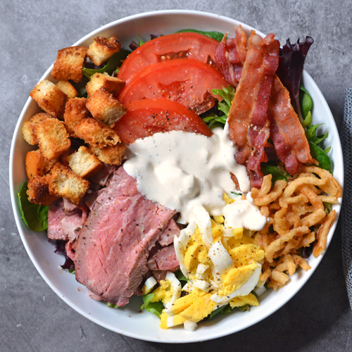 Reverse Seared TriTip and TriTip Cobb Salad