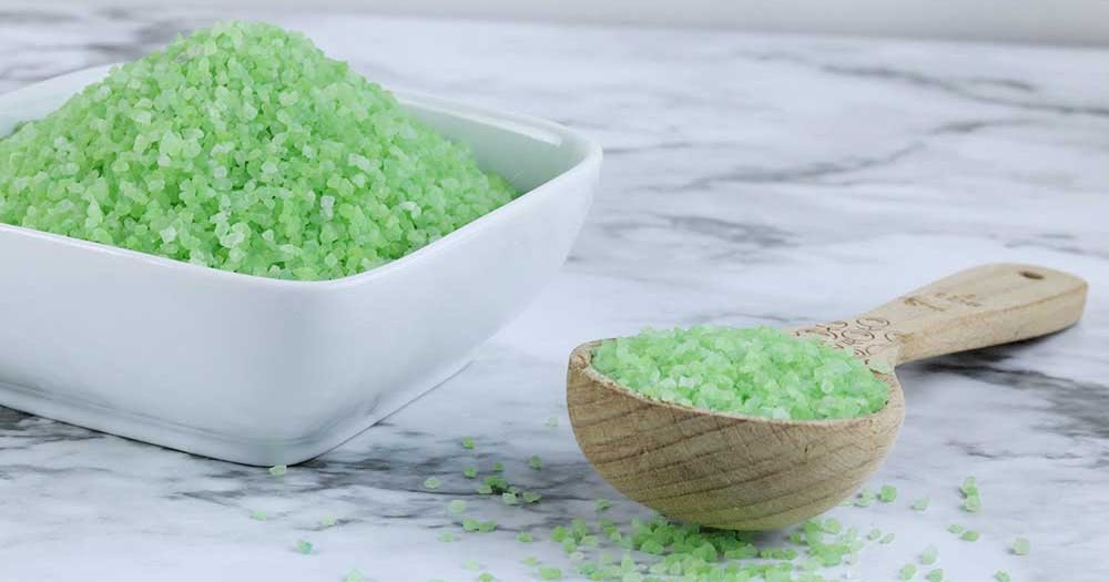 Stress Relief Bath Salts Recipe With Eucalyptus and Spearmint
