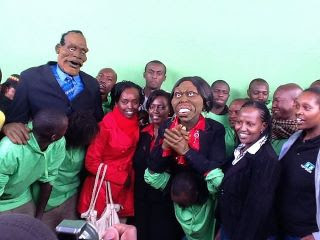 Hon. Martha Karua Visits the Puppets Set