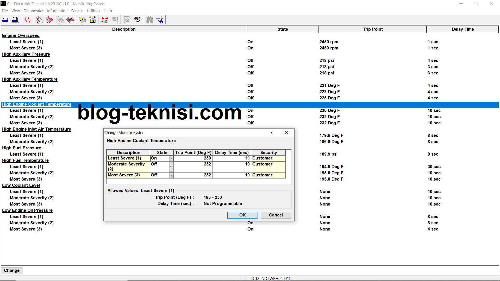Event Codes High Engine Coolant Temperature Warning (SPN 110 FMI 15) Blog.Teknisi