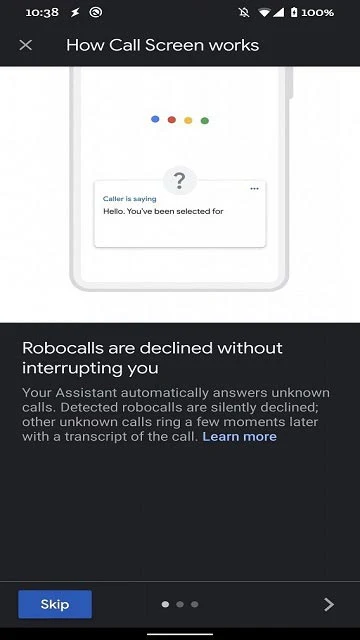 تعمل جوجل على الفحص التلقائي لمكالمات Robocalls للهواتف الذكية بيكسل